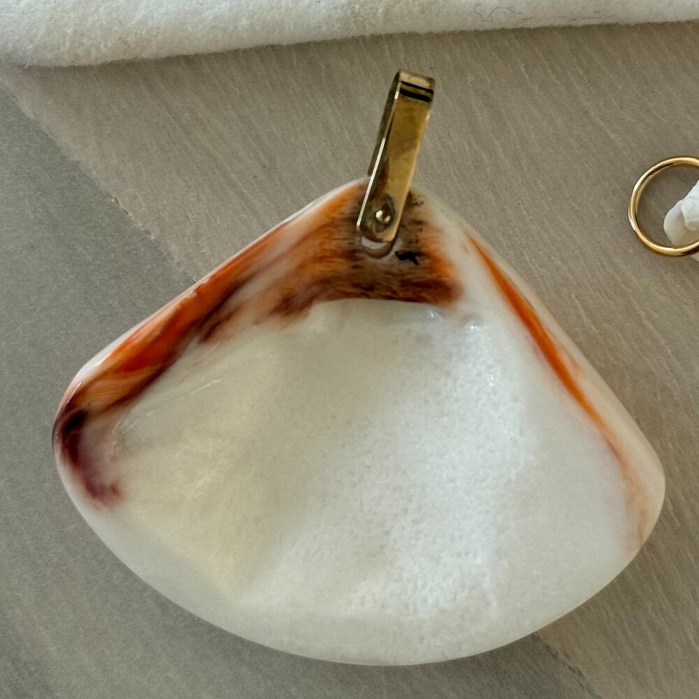 Shakti Jewelry Coral Shell Pendant $138 - Picture 4 of 4